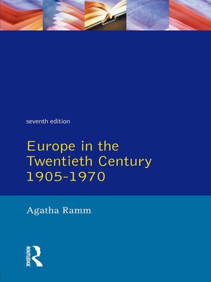 cover image of Grant and Temperley's Europe in the Twentieth Century 1905-1970